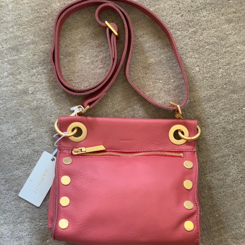 Hammitt Tony Small in Rouge Pink with Brushed Gold Hardware!! Brand New!!
